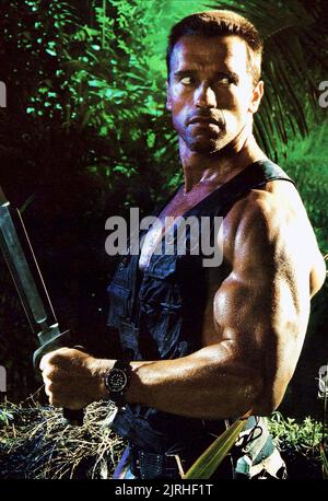 ARNOLD SCHWARZENEGGER, Predator, 1987 Banque D'Images