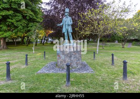 Statue du Royaume d'Isambard Brunel, Neyland, Pembrokeshire, pays de Galles, Royaume-Uni Banque D'Images