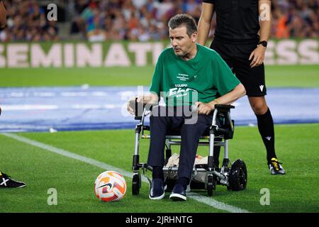 Barcelone, Espagne. 24th août 2022. Lors d'un match de football de charité entre Barcelone et Manchester City au stade Camp Nou à Barcelone, Espagne, le mercredi 24 août 2022. Credit: CORMON PRESSE/Alamy Live News Banque D'Images