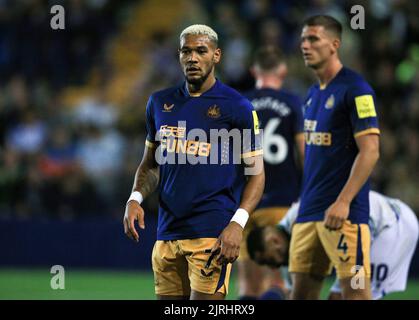 Prenton Park, Birkenhead, Merseyside, Royaume-Uni. 24th août 2022. EFL Carabao Cup football Tranmere contre Newcastle; Joelinton de Newcastle United Credit: Action plus Sports/Alamy Live News Banque D'Images