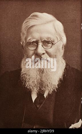 Portrait d'Alfred Russel Wallace (1823-1913), naturaliste britannique Banque D'Images
