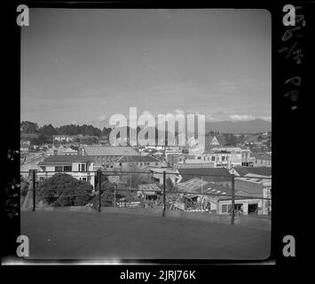 Images de Taranaki : New Plymouth, 16 avril 1936, Taranaki, par Frederick Butler. Collection Butler/Crown Studios F B. Don de Frederick B Butler, 1971. Banque D'Images