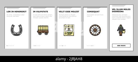 Les icônes d'intégration de Western Cowboy et Sheriff Man définissent un vecteur Illustration de Vecteur