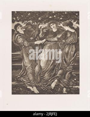 Les Hesperides. Du portefeuille: L'oeuvre de E. Burne-Jones., 1873, Grande-Bretagne, par Edward Burne-Jones, la Berlin Photographic Company. Banque D'Images