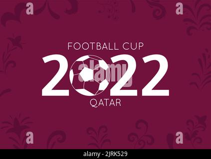 Coupe de football 2022. Championnat de football. Illustration vectorielle plate Illustration de Vecteur