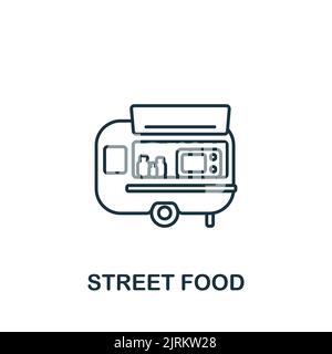 Icône Street Food. Icône Line simple pour les modèles, la conception Web et les infographies Illustration de Vecteur