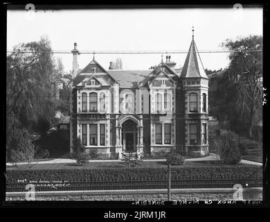 KNOX Church Manse, Dunedin, vers 1905, Dunedin, par Muir & Moodie. Banque D'Images