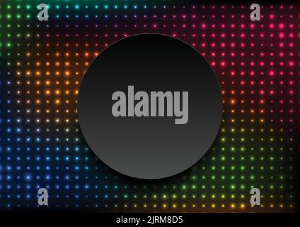Les lumières à DEL au néon ne sont pas un arrière-plan lumineux. Conception vectorielle Illustration de Vecteur