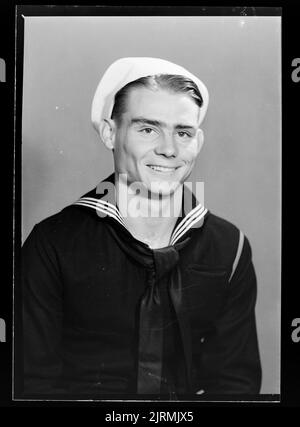 American Sailor, 1940s, Wellington, par Cuba Photographic Studio. Banque D'Images