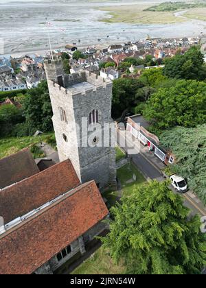 Leigh-on-Sea: Église St Clément, Essex, Royaume-Uni Banque D'Images