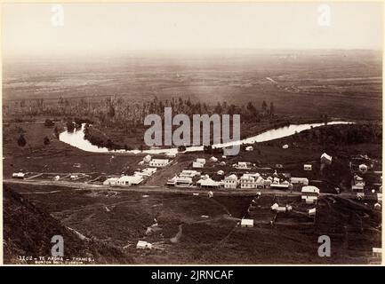 Te Aroha - Thames, vers 1880, Dunedin, par Burton Brothers. Banque D'Images