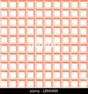 Arrière-plan vectoriel transparent. Décoration moderne avec formes à répétition de volume. Répétition géométrique Illustration de Vecteur