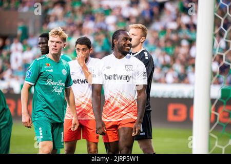 Viborg, Danemark. 25th août 2022. Michail Antonio de West Ham vu lors du match de qualification de l'UEFA Europa Conference League entre Viborg FF et West Ham à l'Energi Viborg Arena de Viborg. (Crédit photo : Gonzales photo/Alamy Live News Banque D'Images