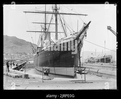 'Ruapehu' à quai, Lyttleton Banque D'Images