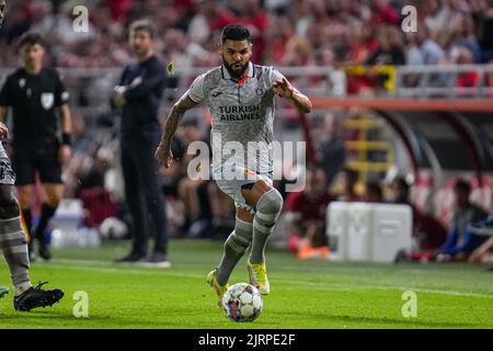 ANVERS, BELGIQUE - AOÛT 25 : Lucas Lima de Basaksehir lors de la Conférence de l'UEFA Ligue jouer deuxième match de la coupe entre le FC royal d'Anvers et Istanbul Basaksehir au Bosuilstadion on 25 août 2022 à Anvers, Belgique (photo de René Nijhuis/Orange Pictures) Banque D'Images