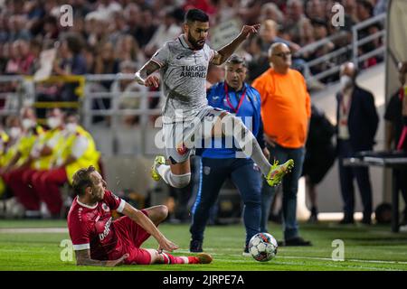 ANVERS, BELGIQUE - AOÛT 25 : Lucas Lima de Basaksehir lors de la Conférence de l'UEFA Ligue jouer deuxième match de la coupe entre le FC royal d'Anvers et Istanbul Basaksehir au Bosuilstadion on 25 août 2022 à Anvers, Belgique (photo de René Nijhuis/Orange Pictures) Banque D'Images