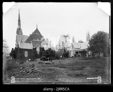 Église KNOX et vieille manse, 1896 Banque D'Images