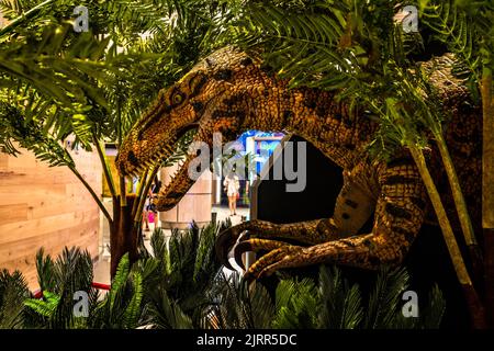 Exposition Dino Quest à Suntec City, Singapour. Banque D'Images