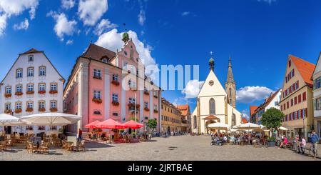 Place du marché, Rottenburg am Neckar, Bade-Wurtemberg, allemagne Banque D'Images