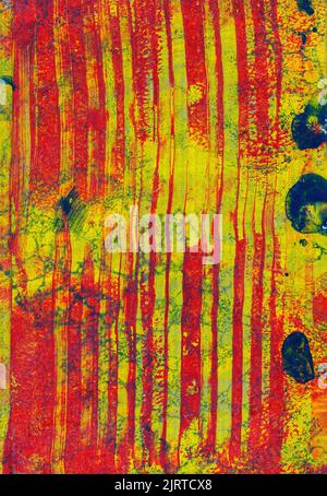 grunge la structure avec des lignes et des couleurs jaune et rouge à utiliser comme arrière-plan Banque D'Images