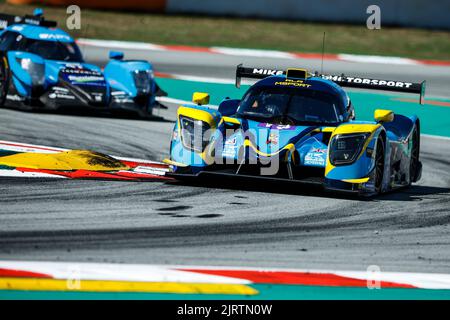 Barcelone, Espagne. 26th août 2022. 15 VATALANO Valentino (ger), FELBERMAYR Jr Horst (aut), McCusker Austin (etats-unis), RLR Msport, Ligier JS P320 - Nissan, action pendant les 4 heures de Barcelone 2022, 4th tour de la série européenne du Mans 2022 sur le circuit de Barcelone-Catalunya de 26 août à 28, à Barcelone, Espagne - photo Xavi Bonilla / DPPI crédit: DPPI Media / Alay Live News Banque D'Images