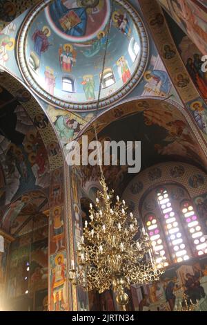 Creete, Agios Nikolaos, Grèce. 18th août 2022. Agios Nikolaos, Grèce, GV interne de l'église Hagia Trias (Credit image: © Salvatore Esposito/Pacific Press via ZUMA Press Wire) Banque D'Images