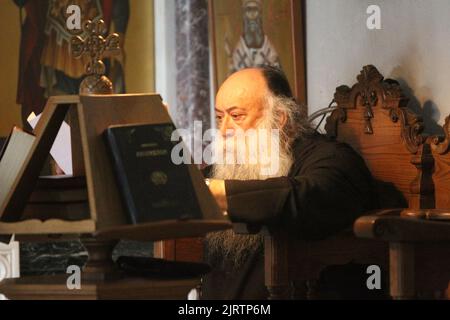 Creete, Agios Georgios Selinari, Grèce. 20th août 2022. Monastère de San Giorgio Selinari, Crète, GV. (Image de crédit : © Salvatore Esposito/Pacific Press via ZUMA Press Wire) Banque D'Images