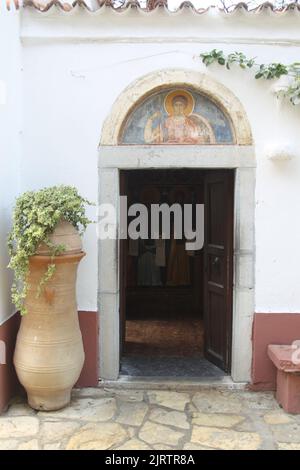 Creete, Agios Georgios Selinari, Grèce. 20th août 2022. Monastère de San Giorgio Selinari, Crète, GV. (Image de crédit : © Salvatore Esposito/Pacific Press via ZUMA Press Wire) Banque D'Images