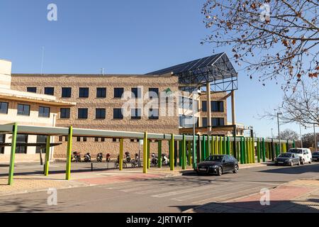 Ciudad Real, Espagne. L'Estacion de Ciudad Real (gare de Ciudad Real), gare principale de la ville, située sur la ligne DE train à grande vitesse AVE Banque D'Images