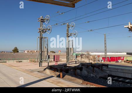 Ciudad Real, Espagne. L'Estacion de Ciudad Real (gare de Ciudad Real), gare principale de la ville, située sur la ligne DE train à grande vitesse AVE Banque D'Images