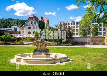 Jardin de la ville de Schwaebisch Gmuend, Bade-Wurtemberg, Allemagne Banque D'Images