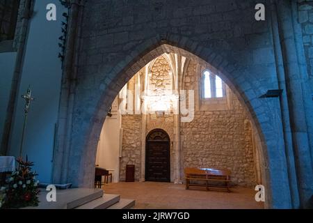 Ciudad Real, Espagne. A l'intérieur de l'église Iglesia de Santiago (église Saint-Jacques), une église gothique romane construite au 13th siècle Banque D'Images