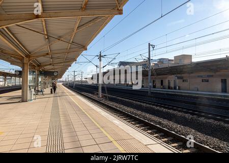 Ciudad Real, Espagne. L'Estacion de Ciudad Real (gare de Ciudad Real), gare principale de la ville, située sur la ligne DE train à grande vitesse AVE Banque D'Images