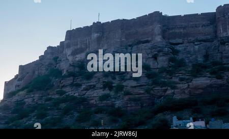 Jodhpur Rajasthan, Inde – 1 février 2014 : ancien fort mehrangarh dans la ville de jodhpur, Rajasthan, Inde Banque D'Images