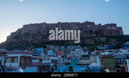 Jodhpur Rajasthan, Inde – 1 février 2014 : ancien fort mehrangarh dans la ville de jodhpur, Rajasthan, Inde Banque D'Images