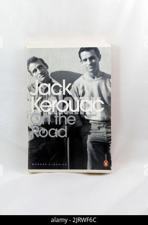 Jack Kerouac - sur la route. Couverture de livre. Couverture de livre. Configuration du studio Banque D'Images