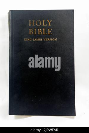 Sainte Bible, version du Roi James. Configuration du studio Banque D'Images