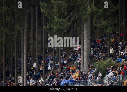 Spa, Belgique. 26th août 2022. 2022-08-26 17:48:51 SPA - audience lors de la session de pratique 2nd avant le Grand Prix de Belgique F1 au circuit de Spa-Francorchamps sur 26 août 2022 à SPA, Belgique. ANP SEM VAN DER WAL pays-bas Out - belgique Out crédit: ANP/Alay Live News Banque D'Images