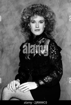 Portraits de Carrie McDowell à American Bandstand, 1985 crédit : Ron Wolfson / MediaPunch Banque D'Images