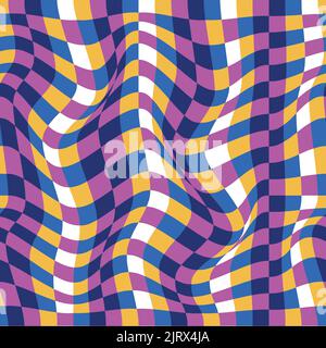 Style de conception plat texture vectorielle répétitive avec formes abstraites-motif de damier. Motif à carreaux. Fond décoratif Illustration de Vecteur