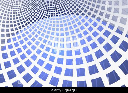 Texture géométrique abstraite avec rectangles dorés sur fond noir. Design fractal hexagonal FANTASY. Art numérique rendu 3D Banque D'Images