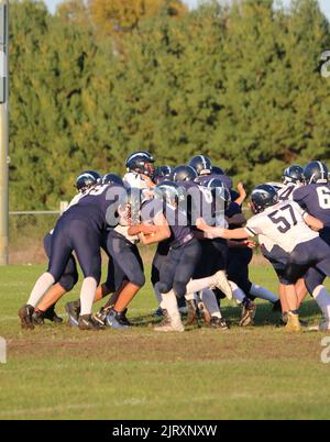 Sports d'automne, football américain de la jeunesse Banque D'Images
