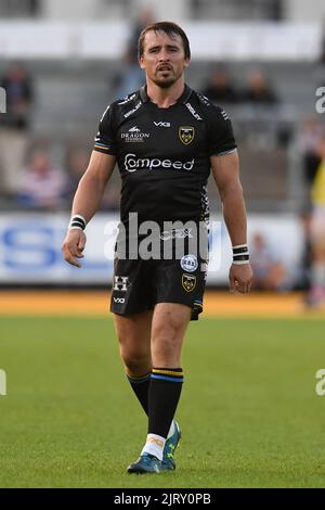 Newport, Royaume-Uni. 26th août 2022. Rhodri Williams de Dragons Rugby, pendant le match à Newport, Royaume-Uni le 8/26/2022. (Photo par Mike Jones/News Images/Sipa USA) crédit: SIPA USA/Alay Live News Banque D'Images