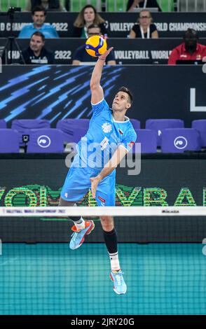 Jan Kozamernik (Slovénie). Championnat du monde de volley 2022. Banque D'Images