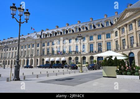 L'élégant Ritz Paris est l'un des 10 hôtels Palace de la capitale française, Paris FR Banque D'Images