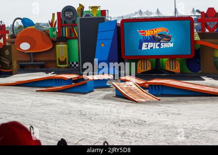 Hot Wheels Epic Show Beto Carrero monde Santa Catarina, Brésil - 4 mai 2019: Show Hot Wheels est l'une des principales attractions de Beto Carrero monde, th Banque D'Images
