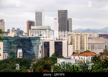 Bâtiments dans le centre-ville de rio de janeiro Brésil. Banque D'Images