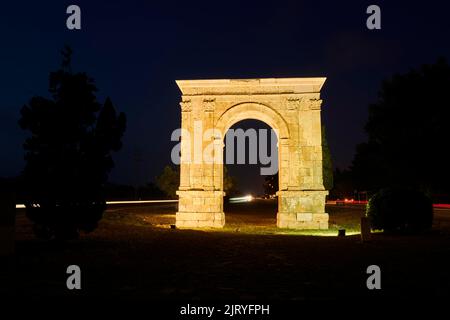 Ancienne arche triomphale romaine, Arc de Bera, Catalogne, Espagne Banque D'Images