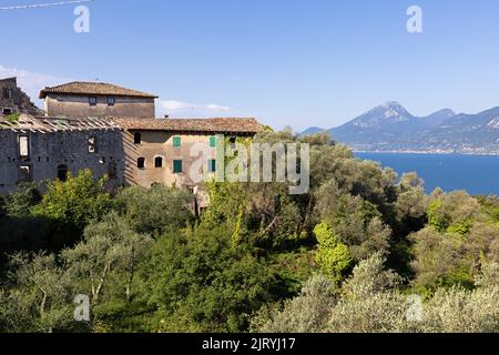 Campo di Brenzone, Lac de Garde, Vénétie, Italie Banque D'Images