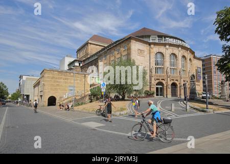 Théâtre baroque de Fribourg, vieille ville, Breisgau, Forêt Noire du Sud, Forêt Noire, Bade-Wurtemberg, Allemagne Banque D'Images